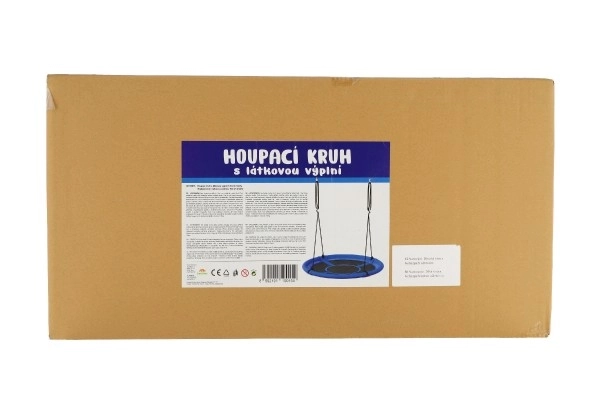 Houpací kruh 100 cm látková výplň v krabici 73x37x7cm – Zelený