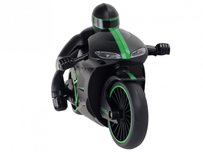 Zelený RC motocykl pro děti