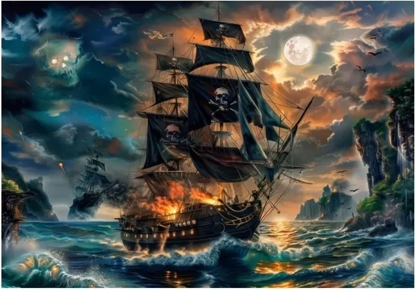 Clementoni puzzle piráti prokletých moří