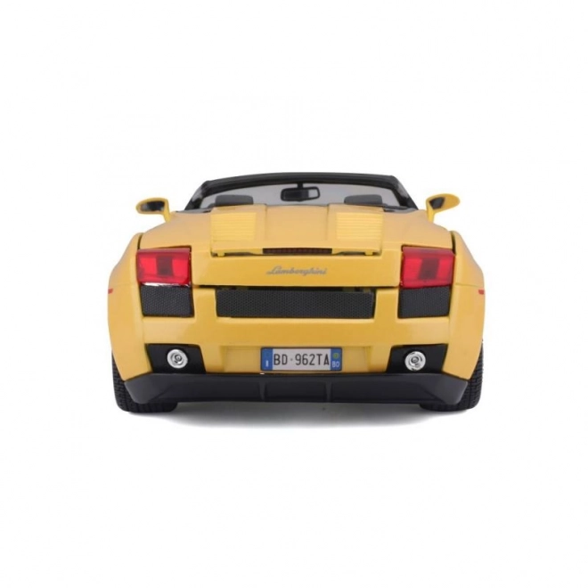 Kovový model autíčka Lamborghini Gallardo Spyder žlutý