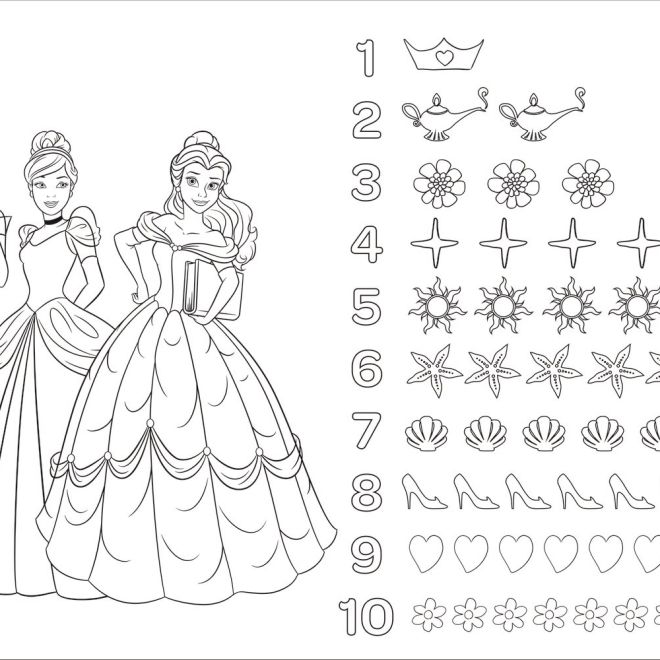 TREFL Oboustranné puzzle Veselé princezny SUPER MAXI 24 dílků