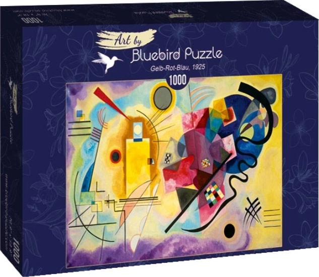 Puzzle Žlutá Červená Modrá 1000 Dílů