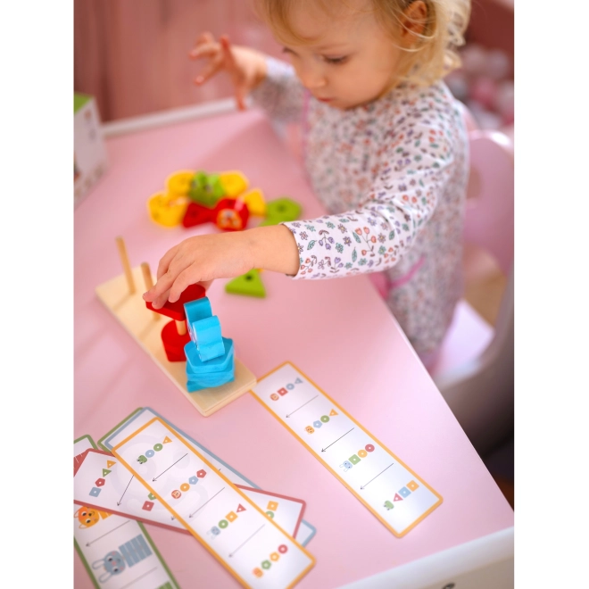Montessori skládačka zvířátka pyramidka 27 dílů FSC