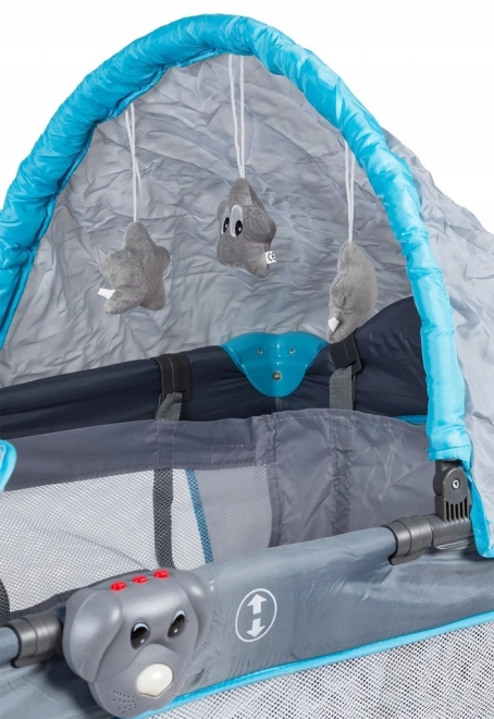 Cestovní postýlka houpací kolébka přebalovací stůl Ecotoys