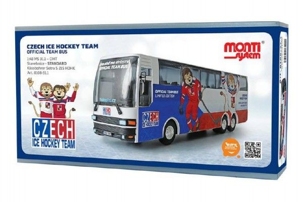Stavebnice Monti System - MS 31.1 Autobus Czech Ice Hockey Team