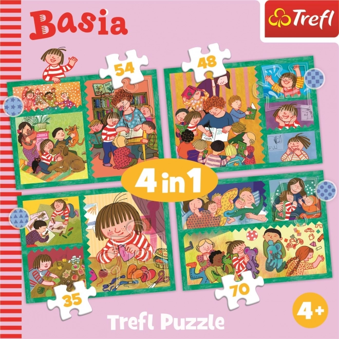 TREFL Puzzle Basia 4v1 (35,48,54,70 dílků)