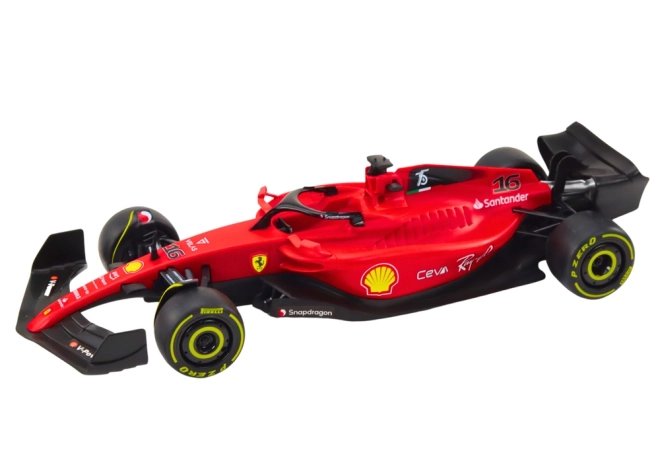 Dálkové ovládání 1:18 RC závodní vůz Ferrari F1-75 červený