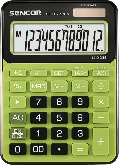 Stolní kalkulačka SEC 372GN, velký 12místný LCD displej