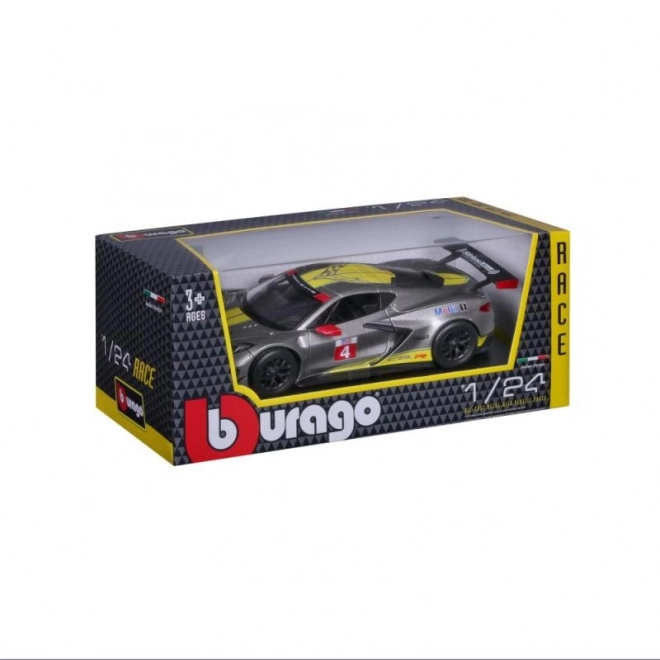 Bburago 1:24 Racing - 2020 Chevrolet Corvette - C8R #3 Yellow