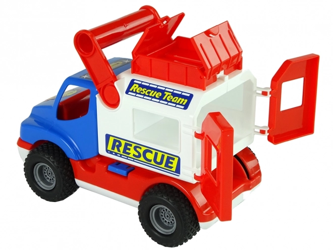 Auto Rescue ConsTruck Blue White Polesie 41937