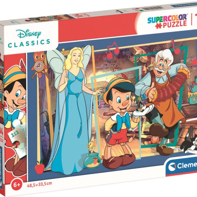 CLEMENTONI Puzzle Disney: Pinocchio 104 dílků