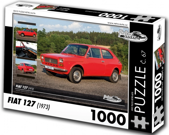 RETRO-AUTA Puzzle č. 67 Fiat 127 (1973) 1000 dílků