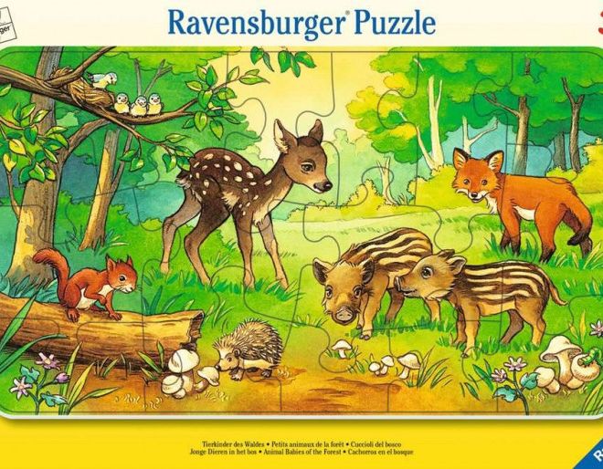 Puzzle 15 dílků Lesní zvířata