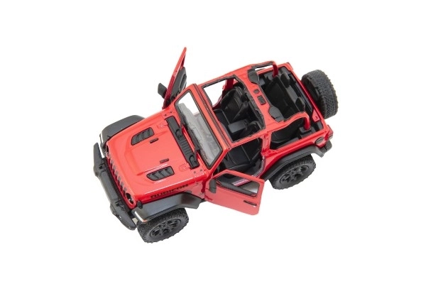 Auto Kinsmart Jeep Wrangler 2018 otevřená střecha 12cm kov/plast 4 barvy na zpětné nat.