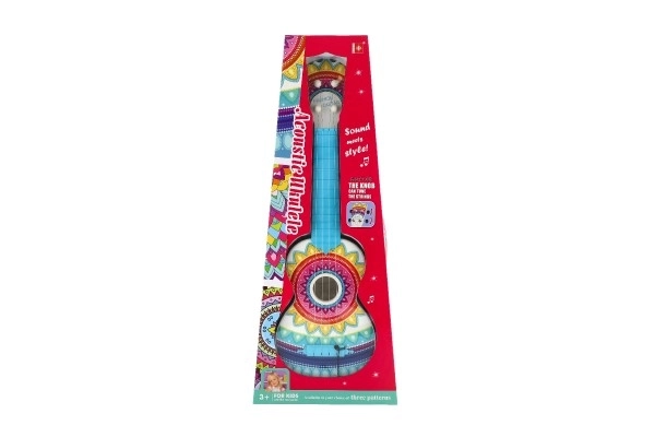 Kytara/ukulele plast 55cm s trsátkem barevná
