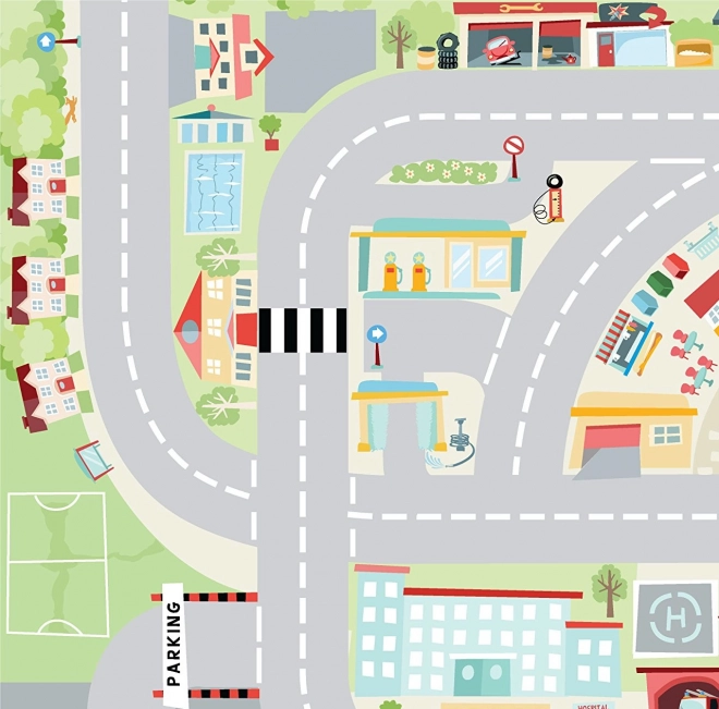 Le Toy Van Hrací koberec PLAYMAT Moje první město 80x120 cm