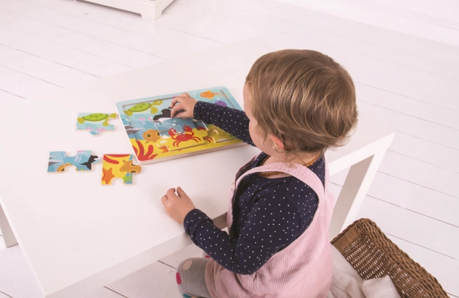 Bigjigs Toys Dřevěné puzzle mořský svět