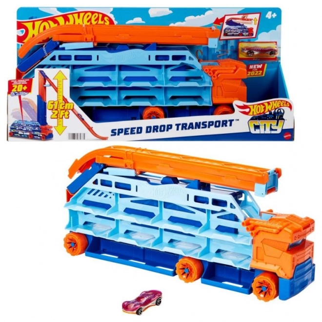 Hot Wheels Tahač s vysokou dráhou HDY92