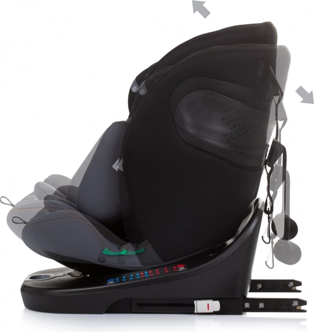 CHIPOLINO Autosedačka Motion i-Size 40-150cm Isofix 360, Obsidian