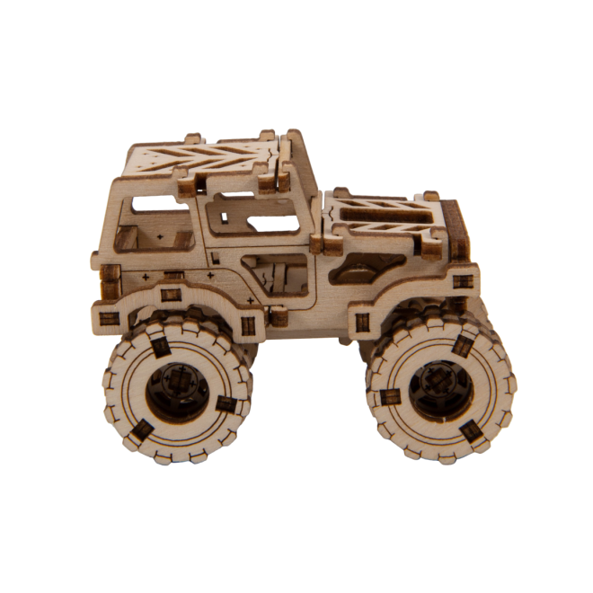 Wooden City 3D puzzle Superfast Monster Truck č.1
