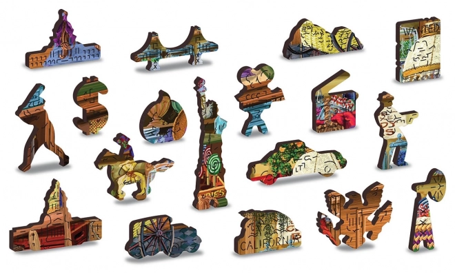 Wooden City Dřevěné puzzle Sladké dobrodružství 2v1, 1000 dílků EKO