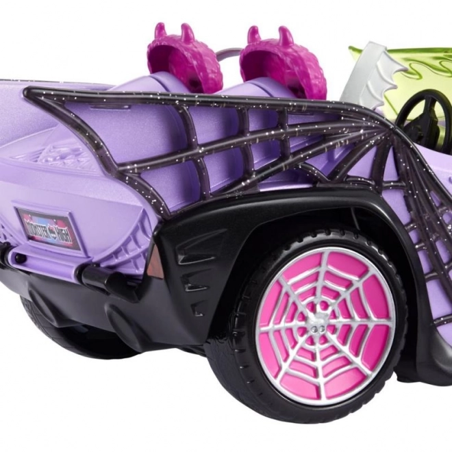 Auto Monster High Fialový kabriolet s pavoučí sítí