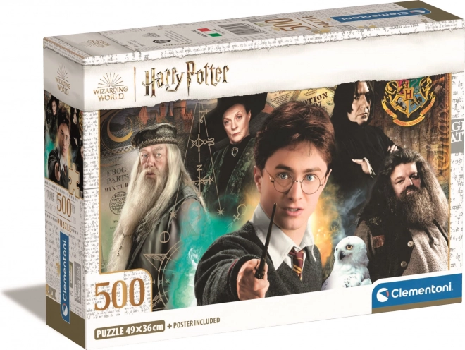 CLEMENTONI Puzzle Harry Potter 500 dílků