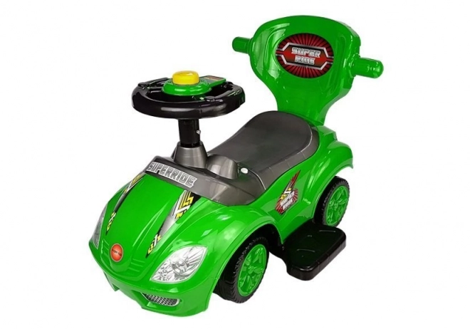 Mega Car 3v1 Push Ride Green