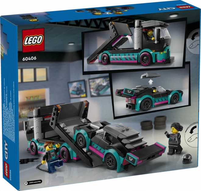 LEGO® City 60406 Kamión se závodním autem