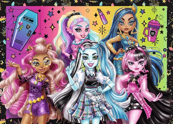 TREFL Puzzle Monster High: Elektrizující den 4v1 (35,48,54,70 dílků)