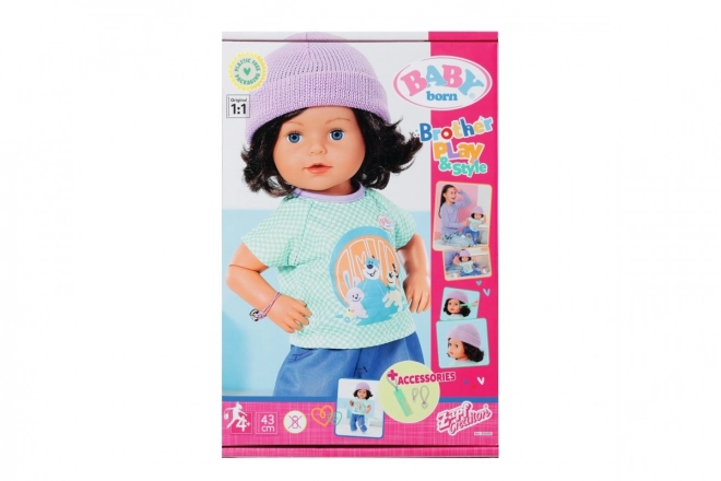 Starší bratříček BABY born Play & Style, 43 cm