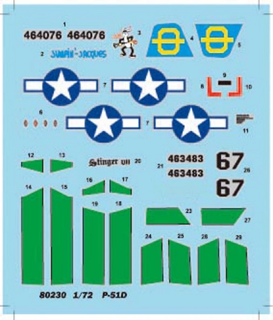 Plastikový model P-51D Mustang IV