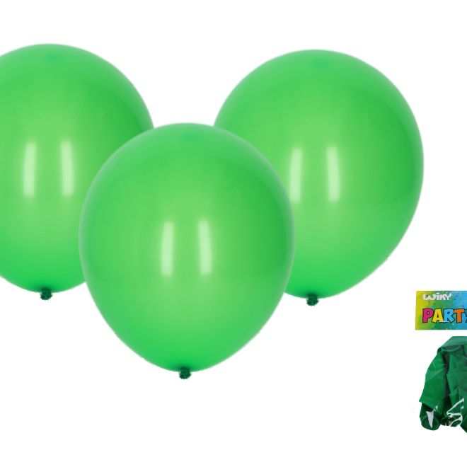 Zelený balónek nafukovací 30 cm - 10 kusů