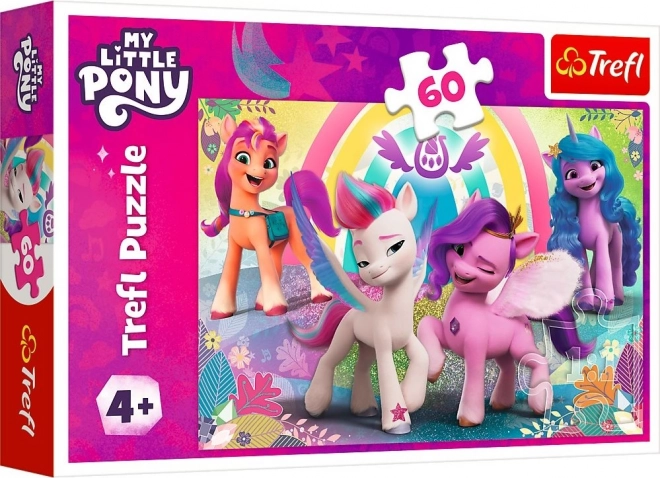 Puzzle 60 dílků My Little Pony v krajine přátelství