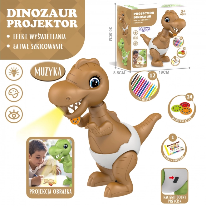 Projektor na kreslení Dinozaur WOOPIE