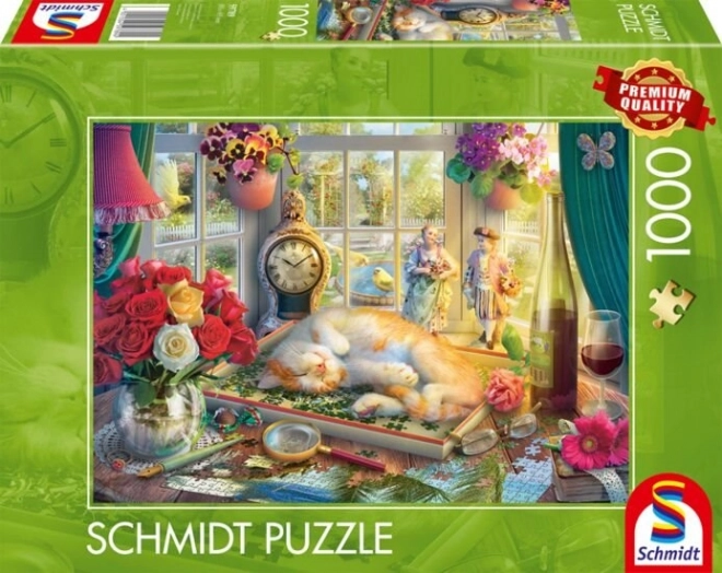 SCHMIDT Puzzle Skládání s kočkou 1000 dílků