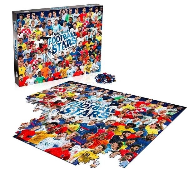 Puzzle 1000 prvků Světové fotbalové hvězdy