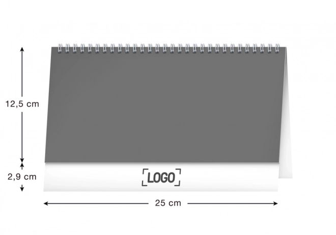 NOTIQUE Stolní kalendář Plánovací CZ/SK 2025, 25 x 12,5 cm