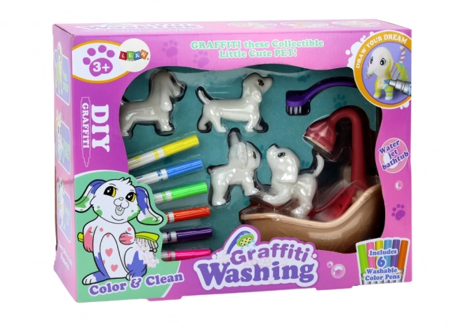 DIY Spa Salon Art Set pro psy Figurky Pera