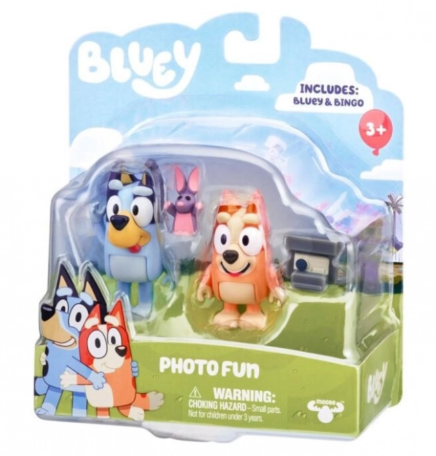 Bluey 2pak sada figurek hraje si s fotografem