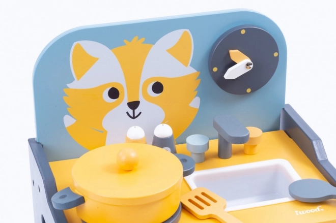 Dřevěná kuchyňská linka Animal Grey