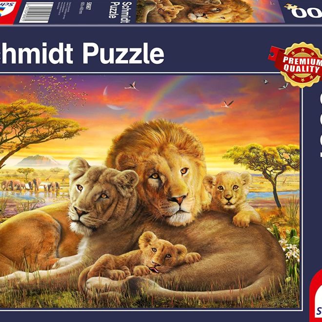 SCHMIDT Puzzle Mazliví lvi 1000 dílků