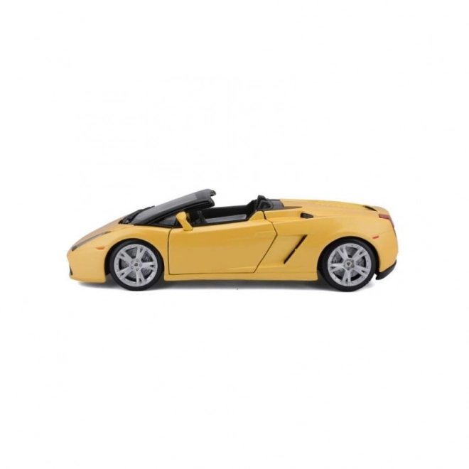 Kovový model autíčka Lamborghini Gallardo Spyder žlutý