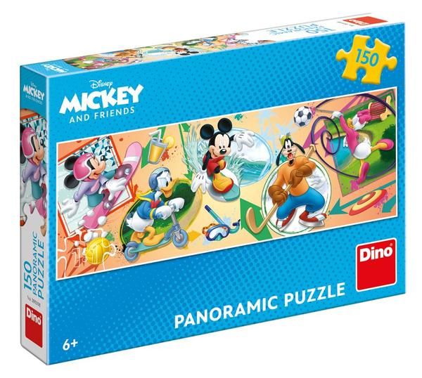 Dino Puzzle Mickey s kamarády sportují 150 dílků