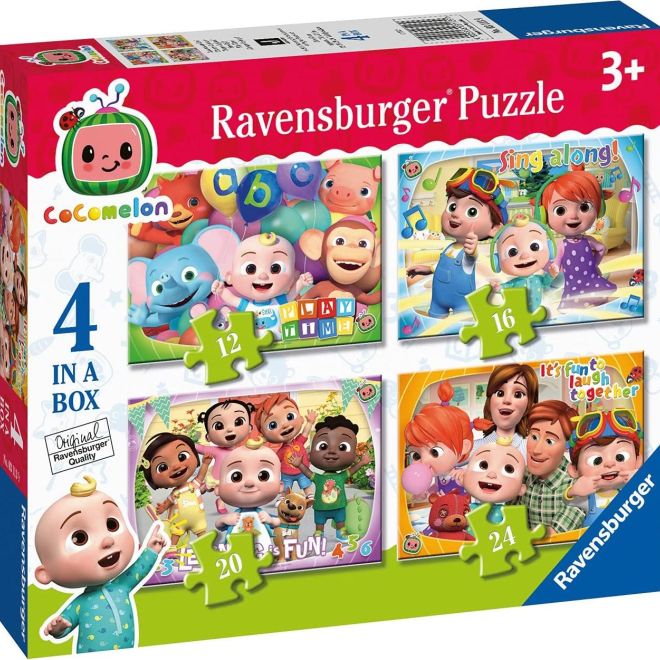 RAVENSBURGER Puzzle Cocomelon 4v1 (12, 16, 20, 24 dílků)