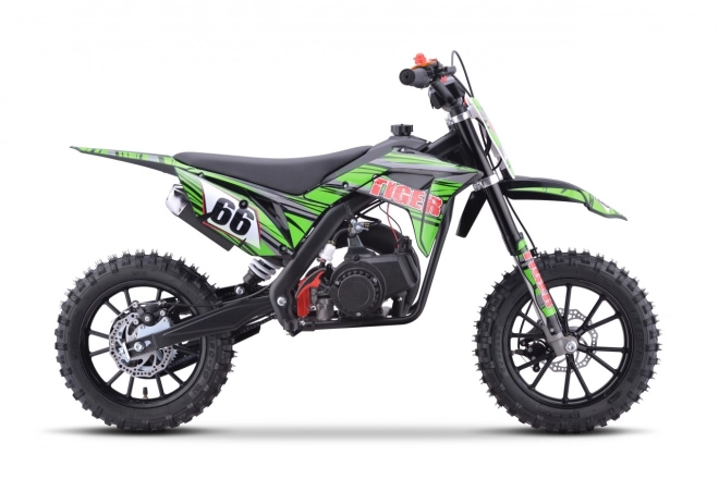 Benzinový motocykl Tiger 49cc zelený