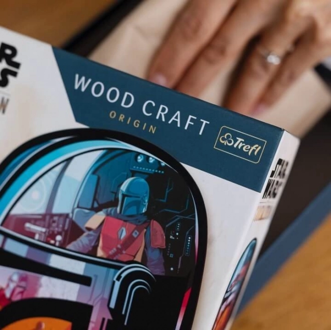 TREFL Wood Craft Origin puzzle The Mandalorian 160 dílků