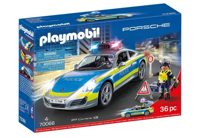 Sada s policejním vozidlem Porshe 911 70066 Porshe 911 Carrera 4s