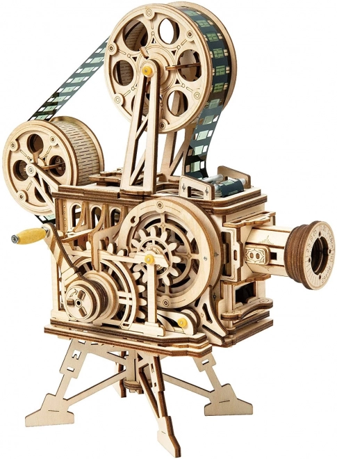 RoboTime 3D dřevěné mechanické puzzle Filmový projektor