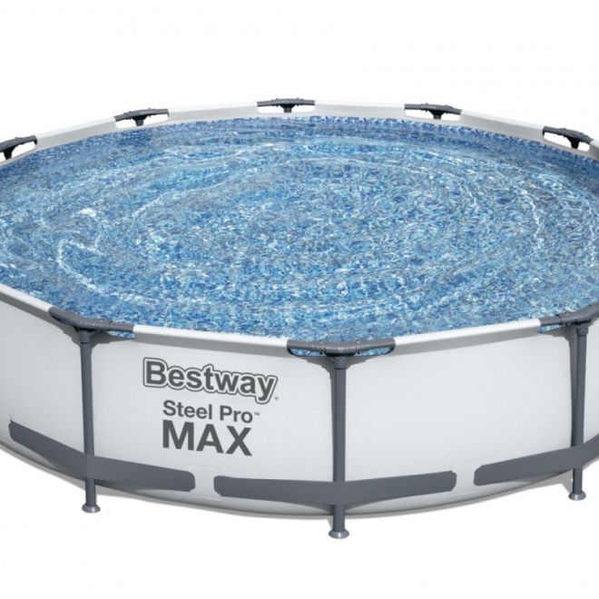 Ocel Pro MAX 366x76 kulatý 12FT BESTWAY 3v1 stojanový bazén + filtrační čerpadlo